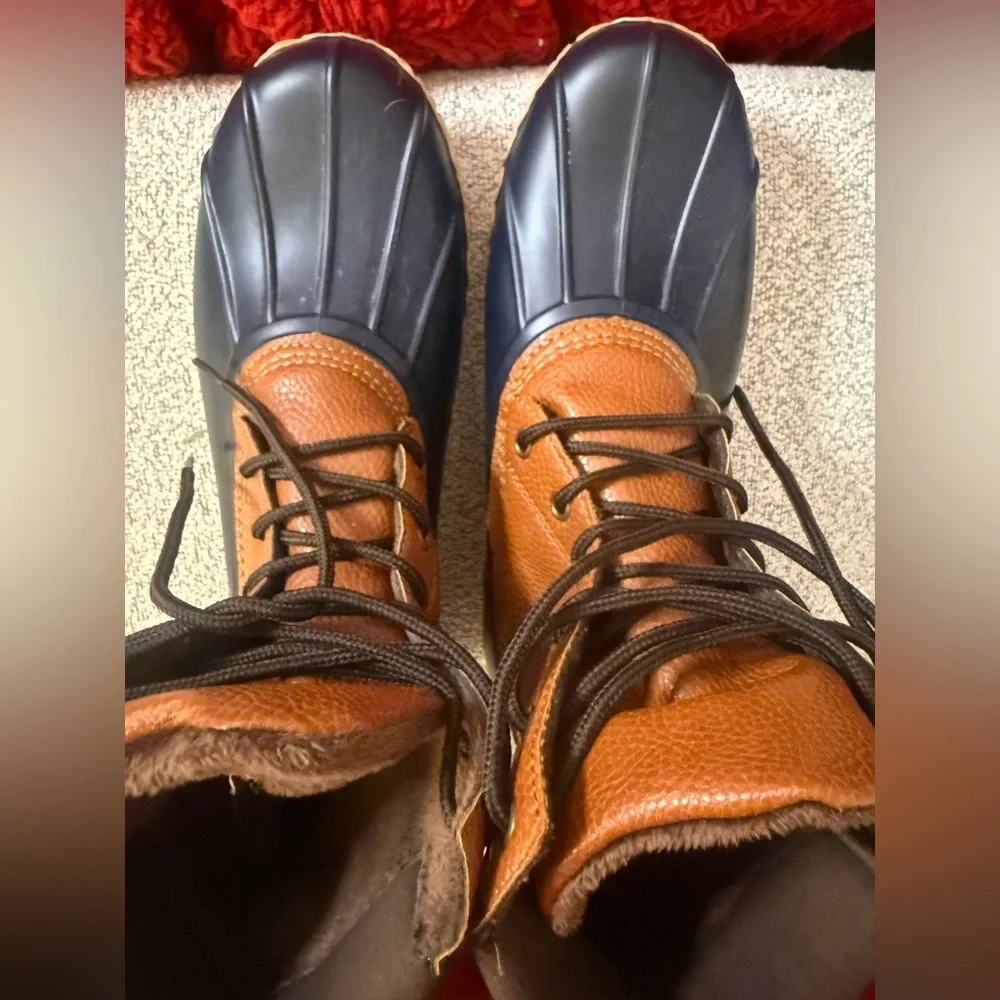Weatherproof Adam II Duck Winter Rain Lace Up Lined Boot Size 10